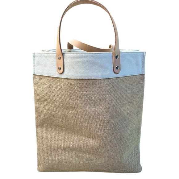 Brighton Limited Edition Jute Tan and Red Love‎ Earth Tote Bag  MSRP $129 - Picture 2 of 16